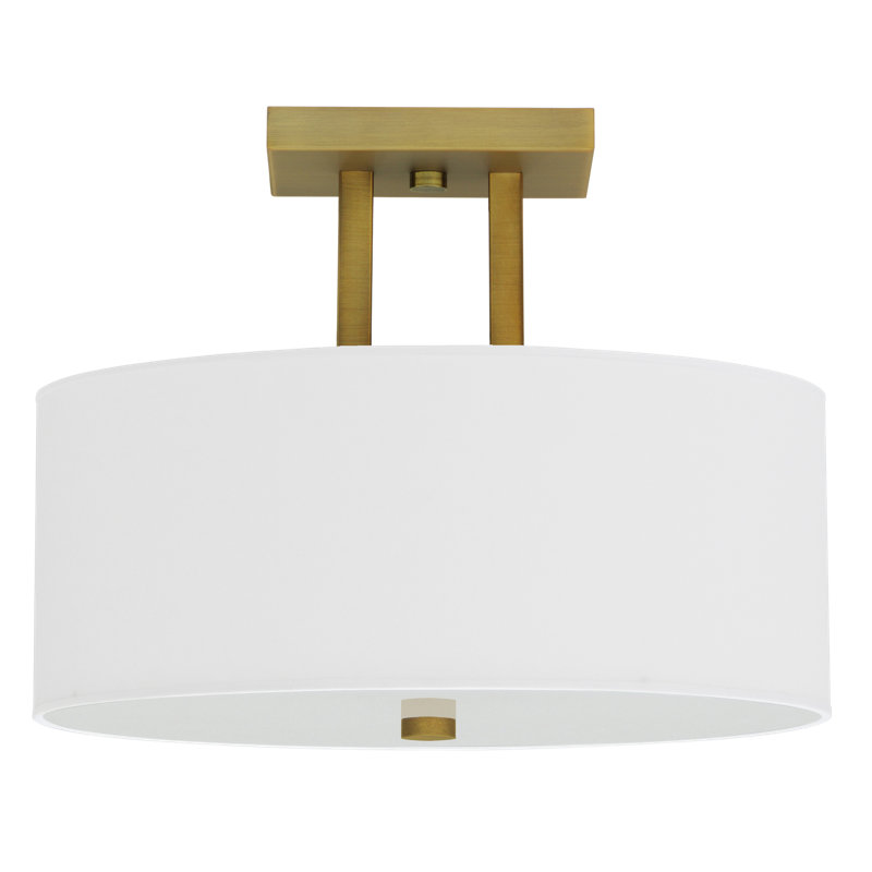 Plafonnier semi-encastré 3 lumières 15 po