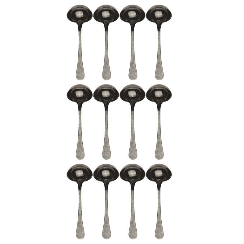 Venere Stainless Steel Cooking Ladle, Black Gold