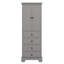 Élégante armoire de rangement avec 2 portes et 4 tiroirs pour la salle de bain et le bureau-1130218744