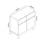 Milan 78.8 Cm Wide 2 Drawer Sideboard-91717253