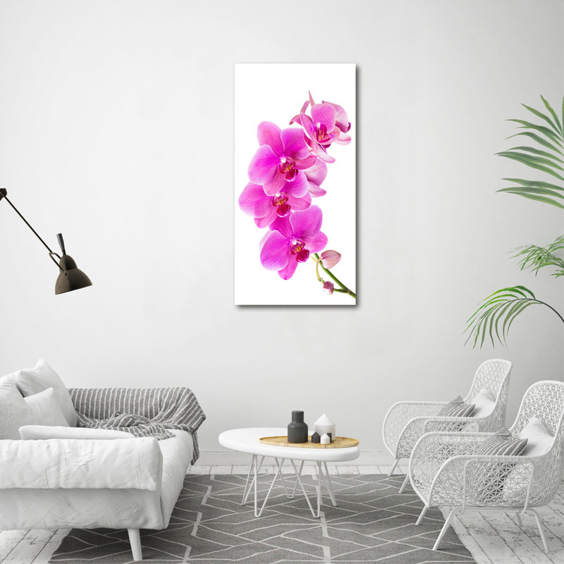 Pink Orchid - Wrapped Canvas Print