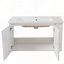 Meuble-lavabo mural polyvalent avec rangement spacieux et design moderne
