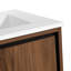 Meuble-lavabo 24 po avec lavabo encastré, rangement moderne. Matériau en bois d'ingénierie, preuve,. Facile à assembler et à nettoyer. Armoire de rangement brune et américaine. Fabriqué, surface lisse, amplement