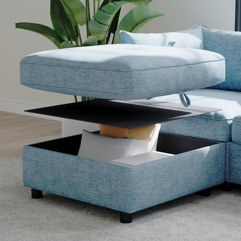 Canapé modulaire modulaire, siège convertible avec rangement, canapé-lit modulaire, combinaisons modulaires flexibles en tissu pour le salon