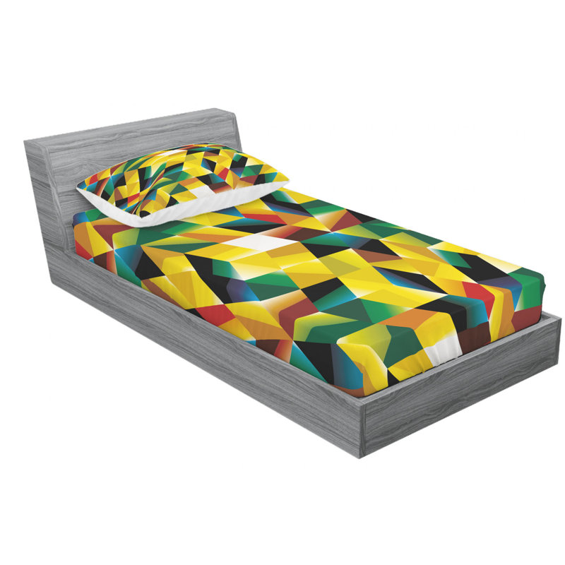 Ensemble de draps Trippy, Taie d'oreiller pour lit simple TG