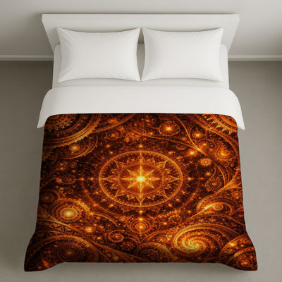 Housses de couette complexes à motif de fractales de mandala