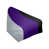 Argent / mauve / noir