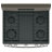 30" 5 cu ft. Freestanding Gas Range with Griddle-24825799