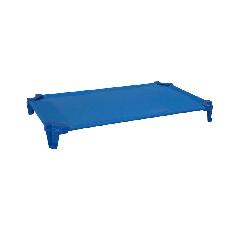 Lit de camp pour enfant empilable, Standard, Bleu