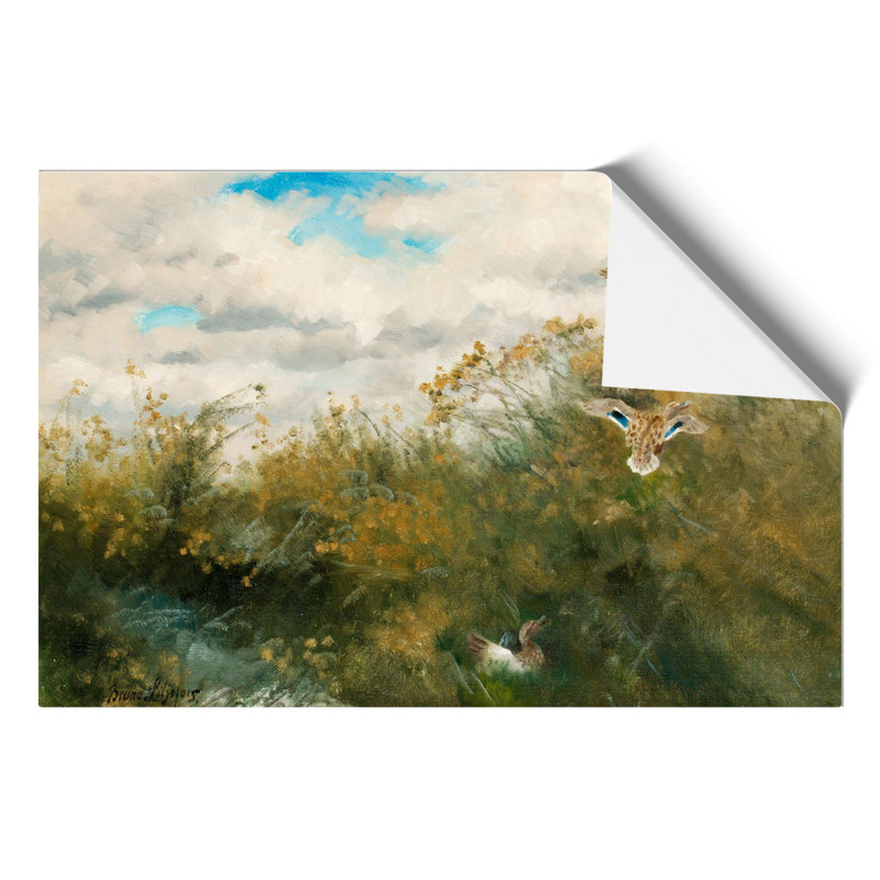 Ducks Taking Flight by Bruno Liljefors - Frameless Print, 30cm H x 42cm W x 0.1cm D