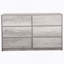Commode 6 tiroirs avec tiroirs en tissu-1047807894