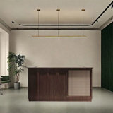78.74-inch Vintage Style Front Desk, Checkout Counter & Computer Desk – Elegant and Functional for Commercial Spaces