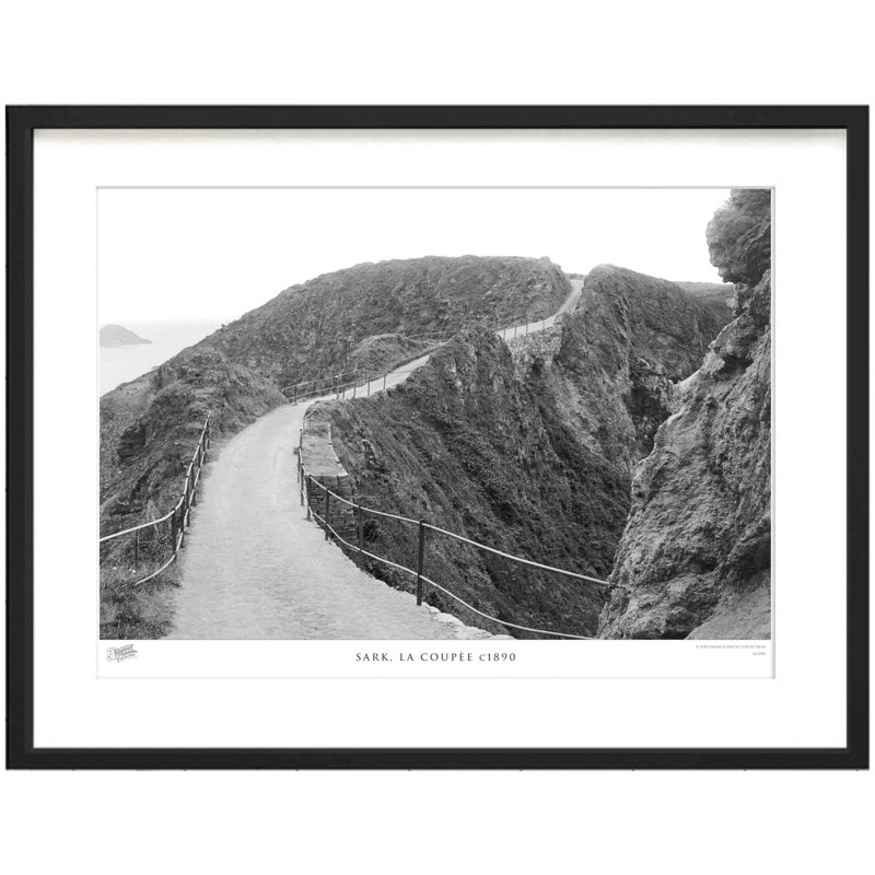Sark, La CoupÃ£Â¨E C1890 by Francis Frith - Single Picture Frame Print, 28cm H x 36cm W x 2.3cm D