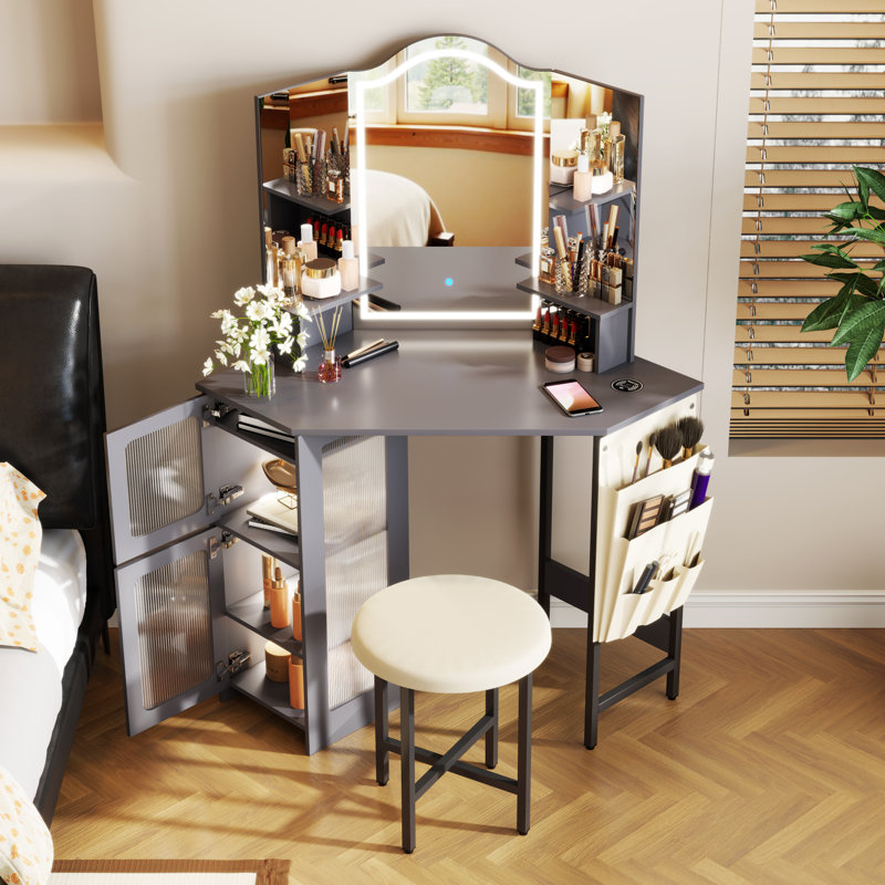 Audryanna Vanity, Gray