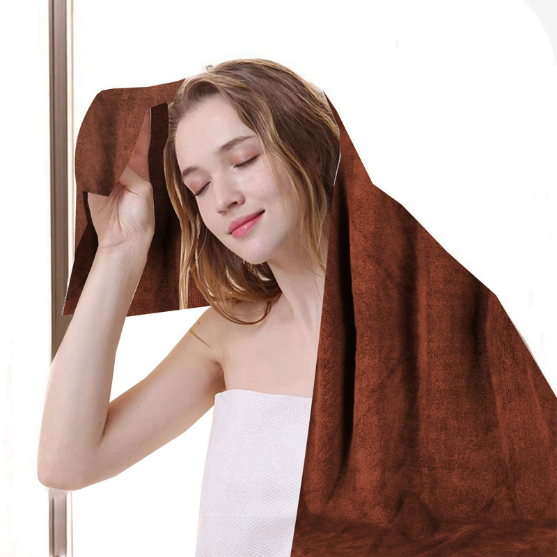 Towels Soft Highly Absorbent Hotel Spa Bathroom Towel Collection for Bathroom Kitchen | 11.8x27.5 Inch | Set of 10, Coffee