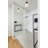 Dorotea - 10 Inch Semi Flush Mount - Matte Black with Satin White Glass