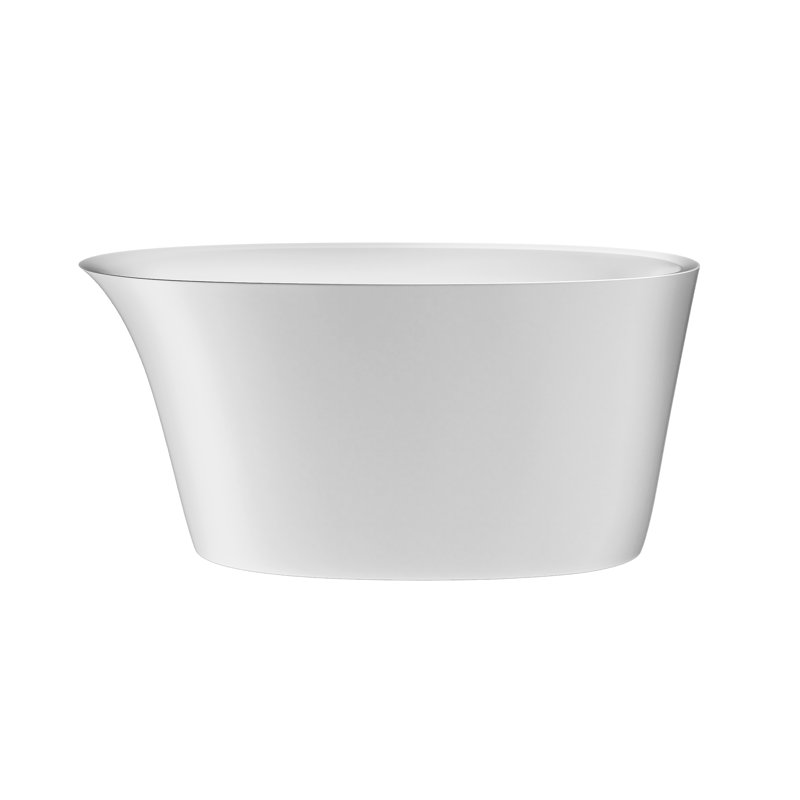 Acquabella Elko Soaker Tub, Gloss White