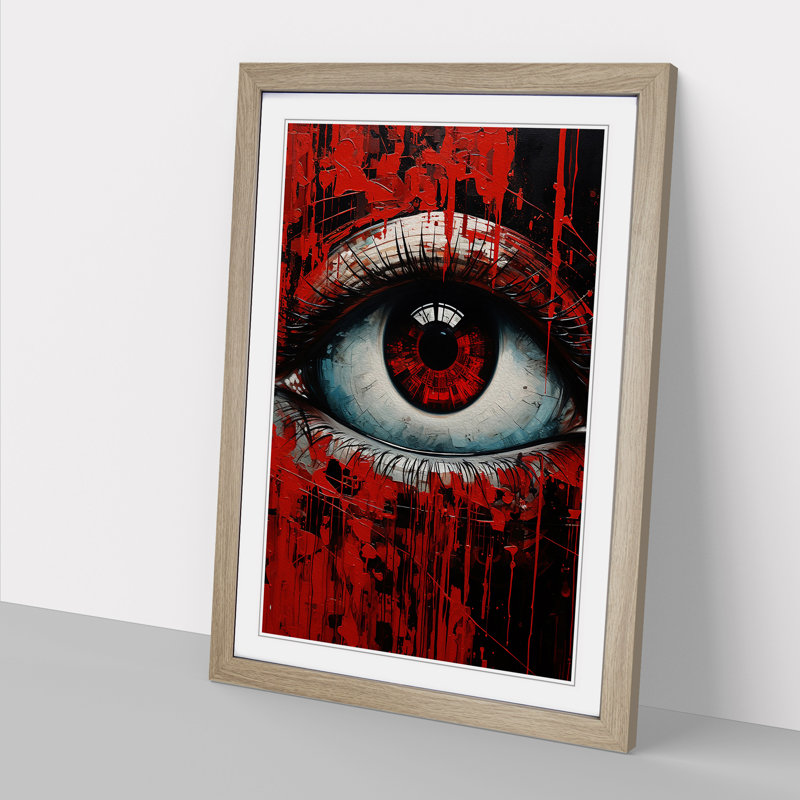 Eye Futurism - Framed Print, Oak, 34cm H x 25cm W x 2cm D