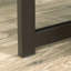 Bureau industriel avec huche, finition brune