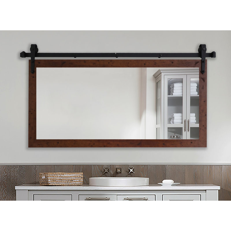Miroir de salle de bain moderne et contemporain N Peace, 31 po x 66 po