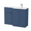 Hudson Reed Urban 1100mm Right-Hand 2 Door Satin Grey Floor Standing Combination Unit With Stone Basin-134733613-134733617