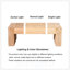 Table basse en bois rustique, table de centre en bois d'ingénierie avec finition délavée, table de salon de style campagne moderne