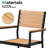 8 - Person 95'' W X 40'' D Aluminum Patio Dining Set With Stackable Armchairs And Umbrella Hole-371966263