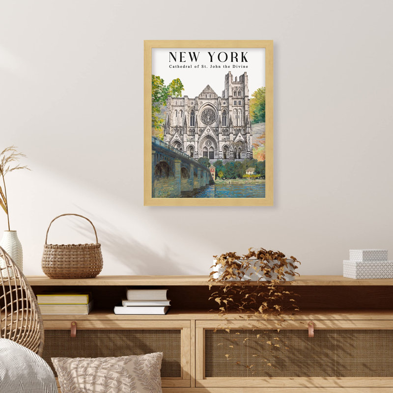 «Cathédrale Saint-Jean le Divin New York» sur papier, Naturel