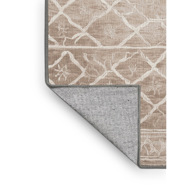 Machine Washable Gray Area Rug, Rectangle 2' x 3'