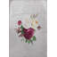 Tapis décoratif moderne à motif de feuille beige et de rose mauve-1177981929