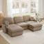 Canapé 105 po à 3 places avec 2 repose-pieds 105 po Chenille Cloud-1291458328-1291458331