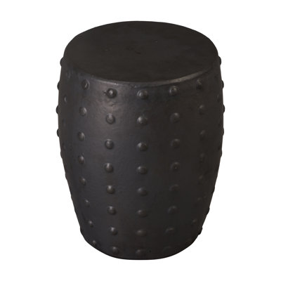Stud Ceramic Round Planter with Drainage Hole