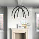 Yula 6 Light Metal Dimmable Chandelier