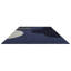 Wool Geometric Area Rug in Navy-794657024