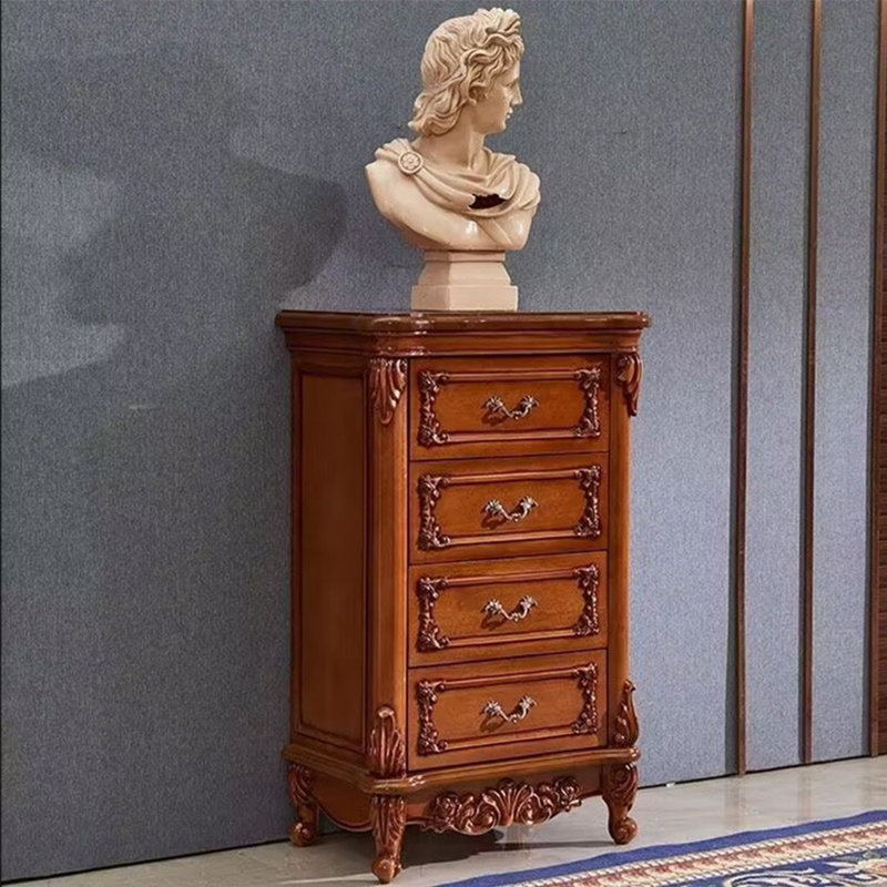 Armoire américaine en bois massif sculpté. Commode d'appoint