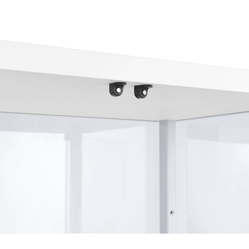 Lisa 23.75 " W Glass Curio Cabinet