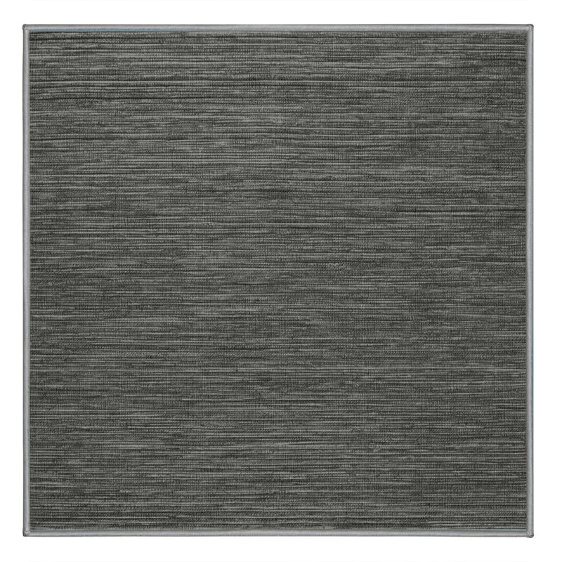 Machine Washable Solid Brown Area Rug, Square 3'
