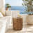 HOMCOM Tree Stump Stool