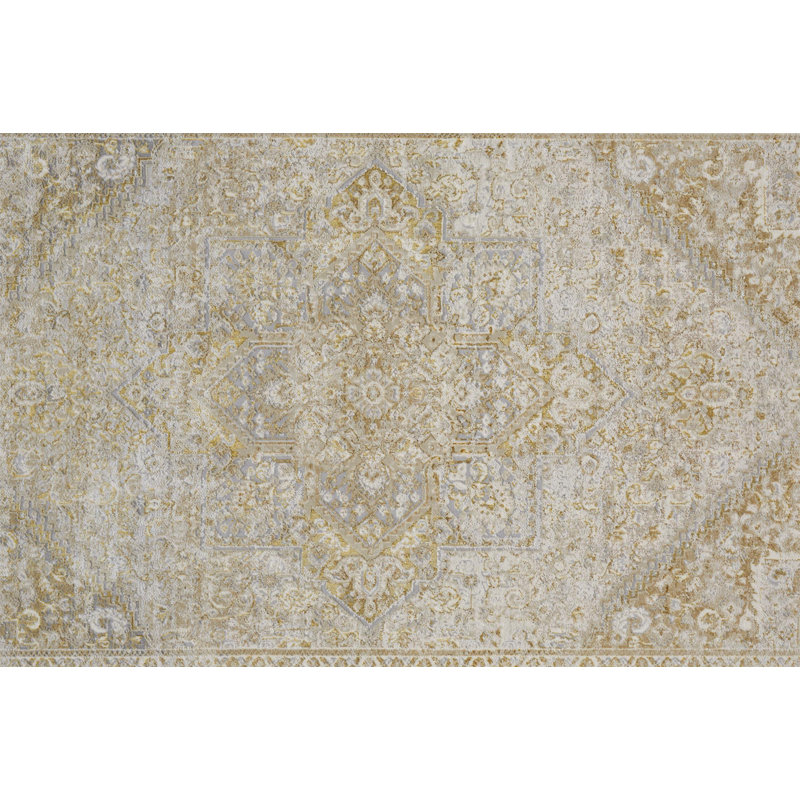 Lataiya Performance Oriental Indoor Rug, Rectangle 1'8" x 2'10"