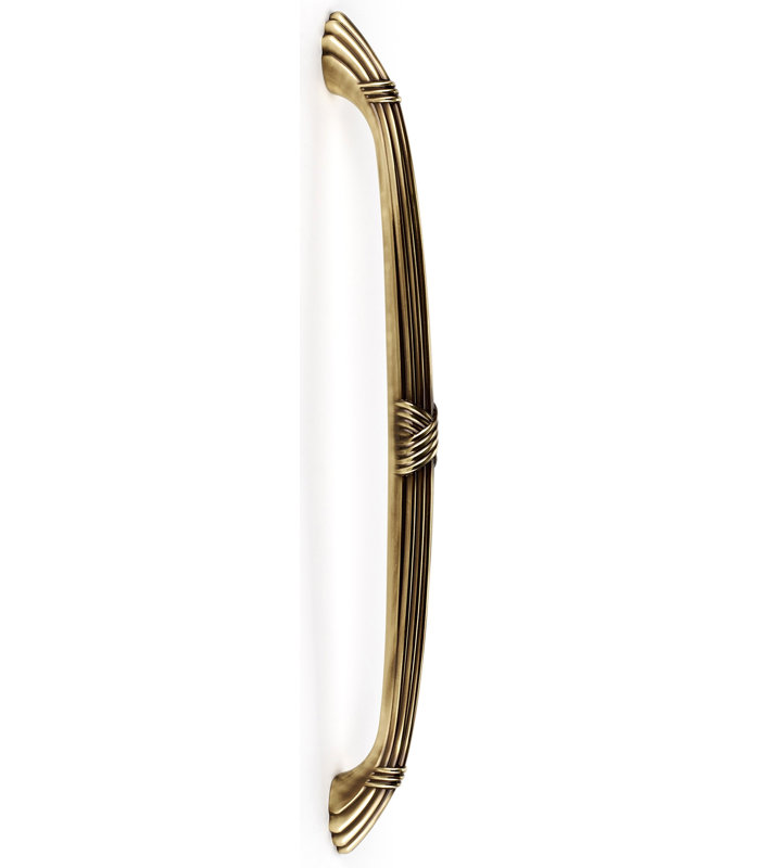 Poignée d'électroménager 18 po Rib to and Reed, Antique poli, 6" 