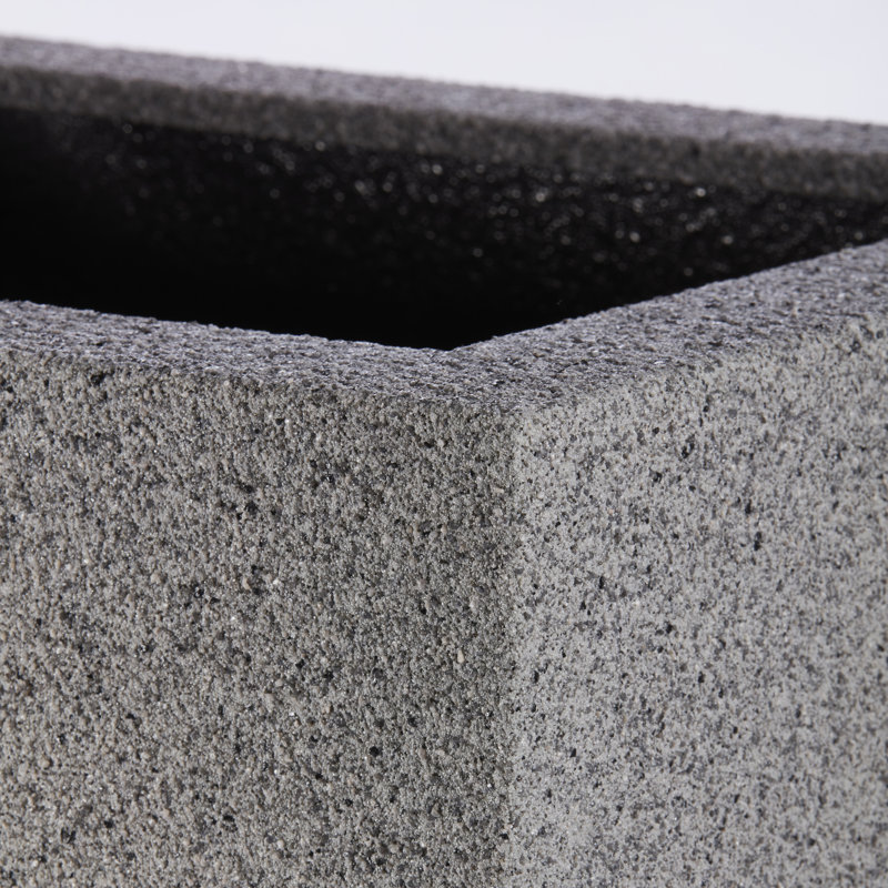 Argentine Trough Planter, Gray Granite