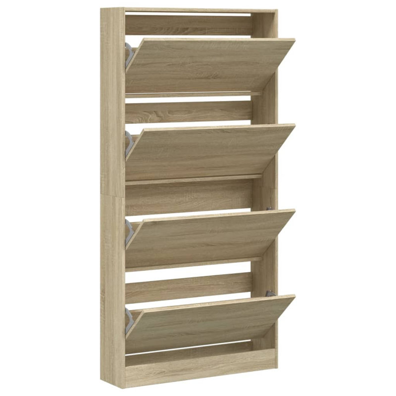 12 Pair Shoe Storage Cabinet, Sonoma Oak