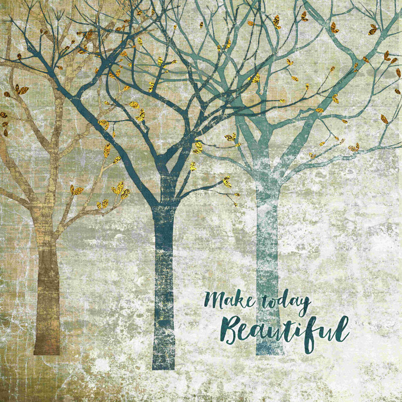 Teal Trees, H 12 po x l 12 po