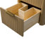 Ensemble de meuble-lavabo simple 24 po avec plateau en pierre d'ingénierie Liljan-571111586