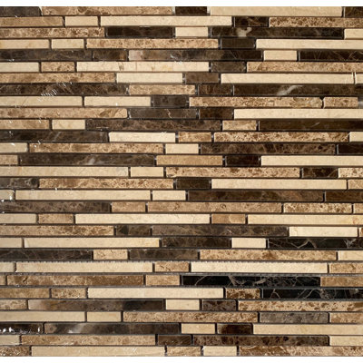 Carreau de mosaïque linéaire en marbre espagnol