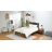 Bed Frame with Storage Headboard, Metal Platform Bed with Smart LED Lights, Charging Station and Footboard Drawers, Easy Assembly, No Box Spring Needed-1649932946