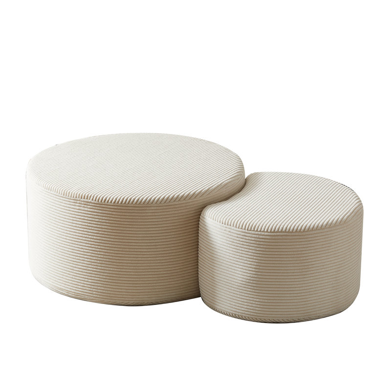 Ensemble de tables basses 2 pièces, Beige