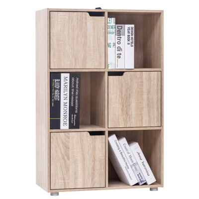 Hasset 91cm H x 59.6cm W Engineered Wood Cube Bookcase