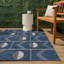 Tapis intérieur / extérieur bleu marine / crème Matthew-735473353