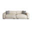 Coussin de canapé modulaire en similicuir blanc-1620023028